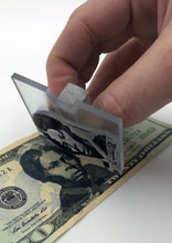 Load image into Gallery viewer, Harriet Tubman Over Jackson on $20 // Acrylic Stamp & Stamp Pad -- Who's in your wallet?