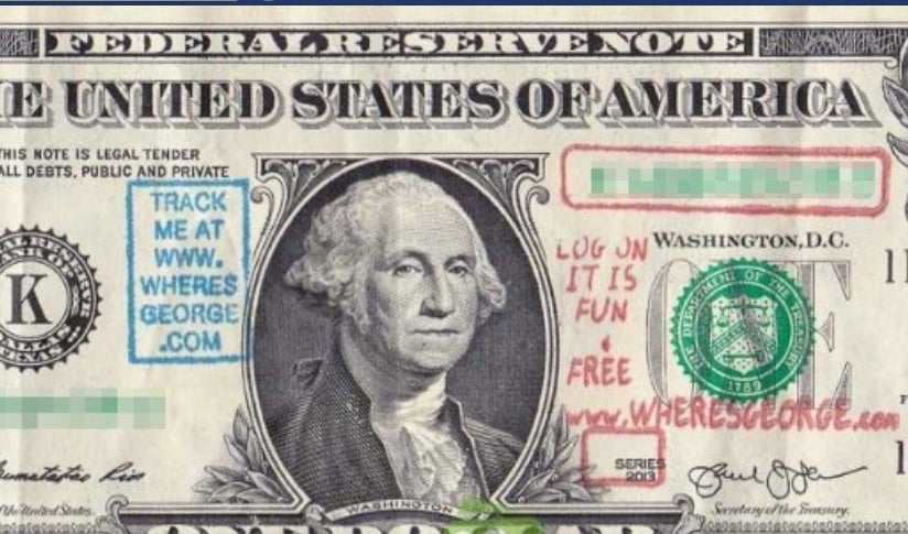 FUN DOLLAR BILL FACTS: Currency Tracking Website WheresGeorge.com