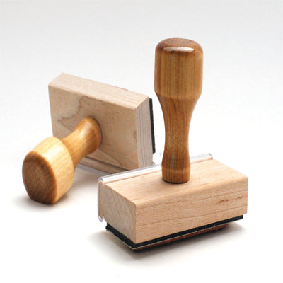 1 line wood handled stamp