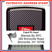 Load image into Gallery viewer, Patriotic Address Stamp, personalized // Choose your patriotic phrase!