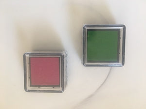 ** NEW ** Mini Stamp Pads, Available In Red or Green