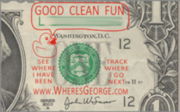 Copy of Test Custom Stamp – Where's George? Rubber Stamps