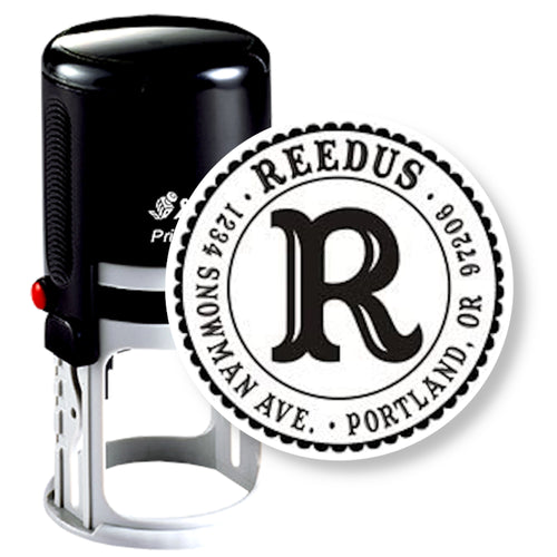 Custom Self-inking Address Stamp, Reedus